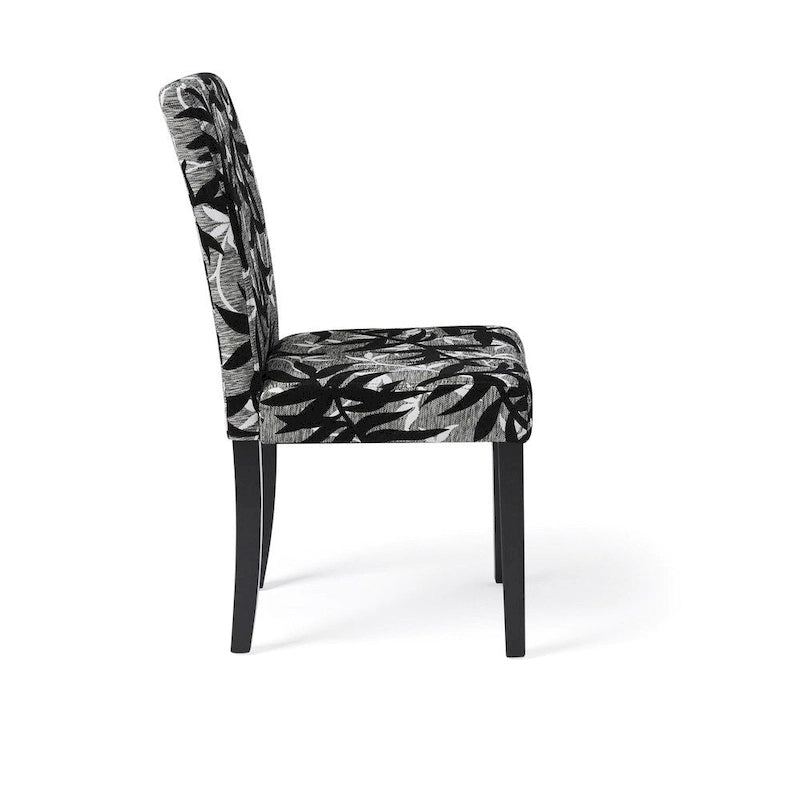 Simple Living Parson Black and Silver 5-Piece Dining Table and Chairs Set