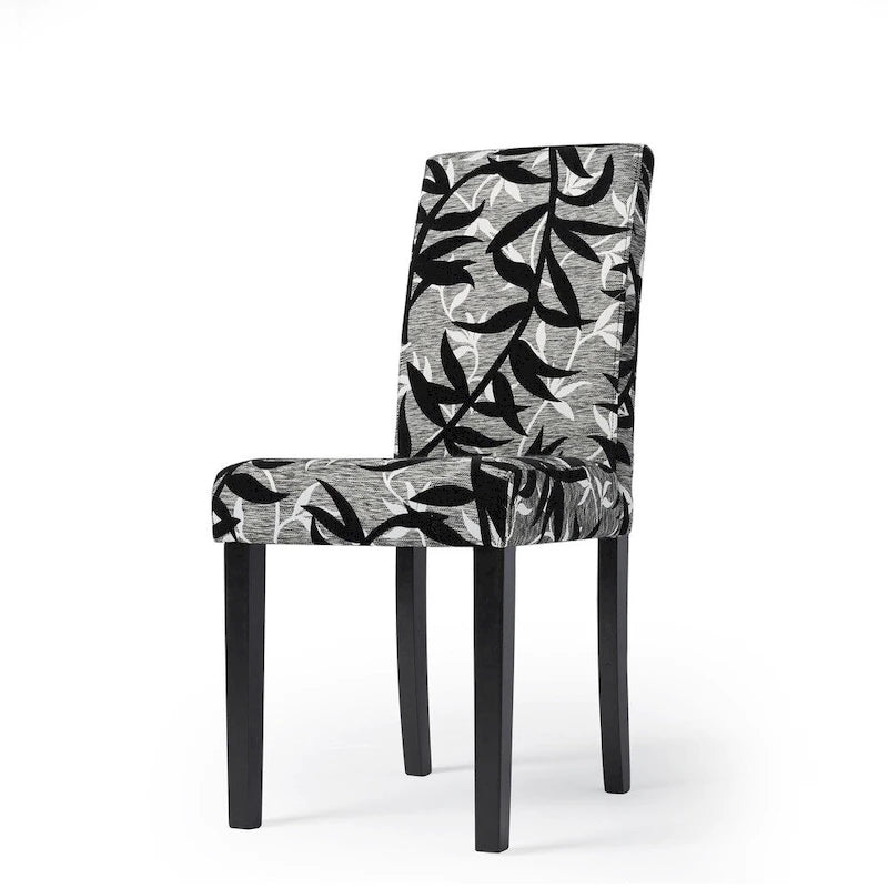 Simple Living Parson Black and Silver 5-Piece Dining Table and Chairs Set