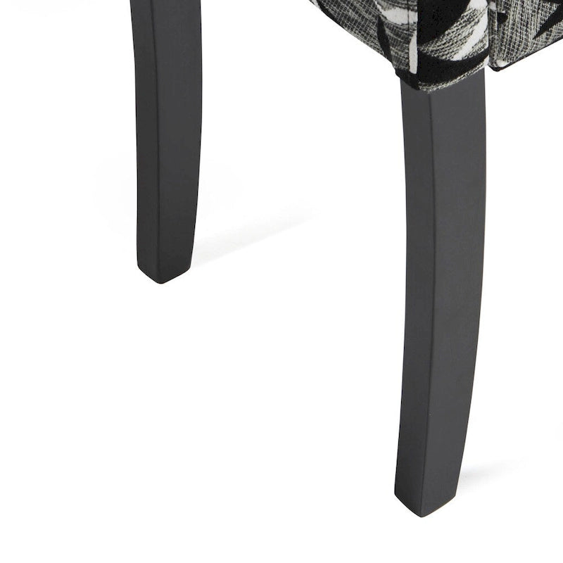 Simple Living Parson Black and Silver 5-Piece Dining Table and Chairs Set