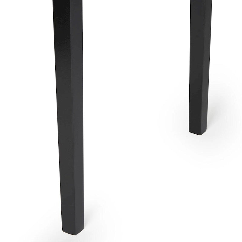 Simple Living Parson Black and Silver 5-Piece Dining Table and Chairs Set