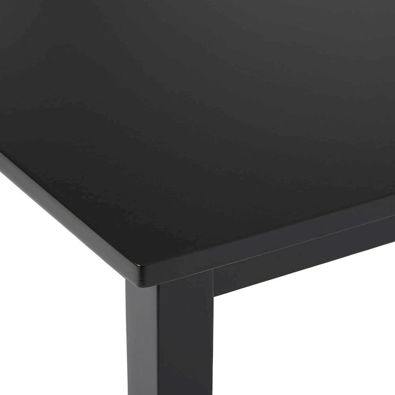 Simple Living Parson Black and Silver 5-Piece Dining Table and Chairs Set