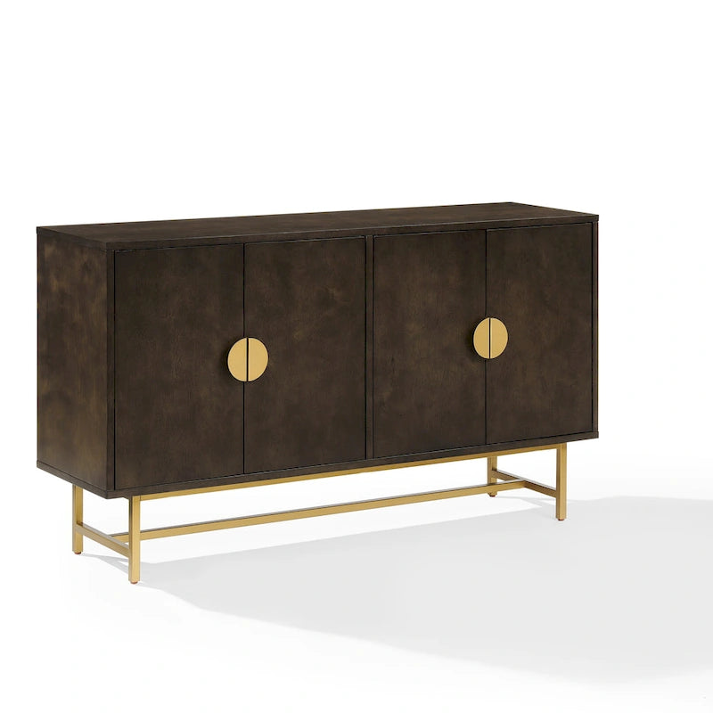 Crosley Blair Sideboard Dark Brown/Gold