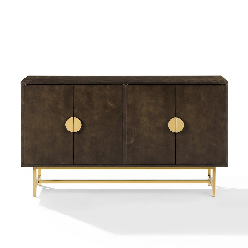 Crosley Blair Sideboard Dark Brown/Gold