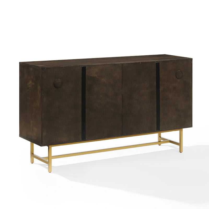 Crosley Blair Sideboard Dark Brown/Gold