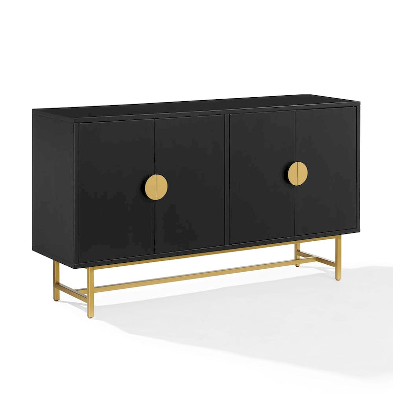Crosley Blair Sideboard Dark Brown/Gold