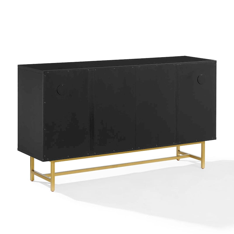 Crosley Blair Sideboard Dark Brown/Gold