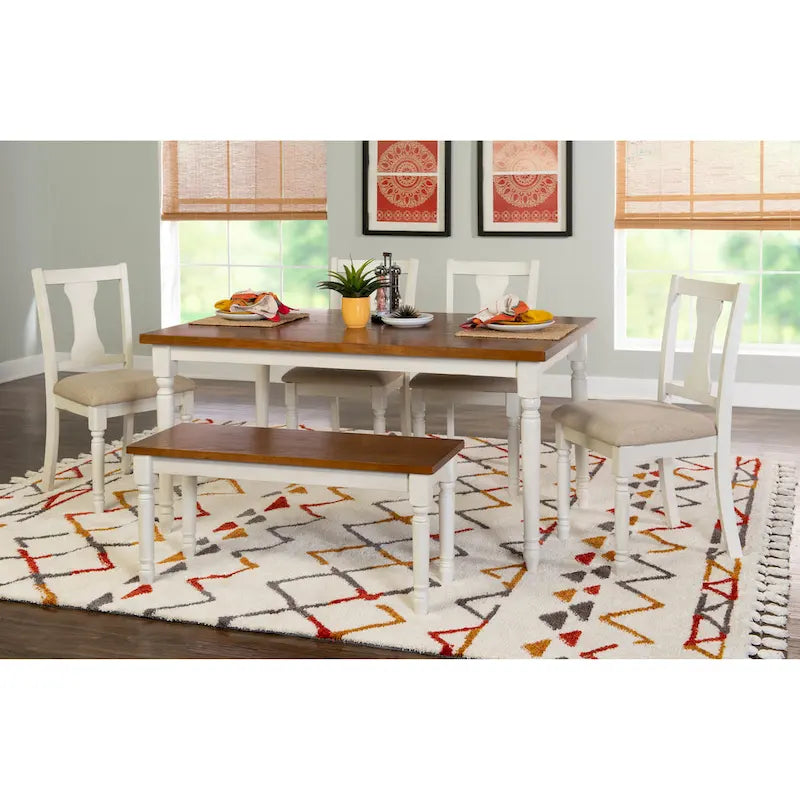 Willow Modern Farmhouse 6-piece Dining Set