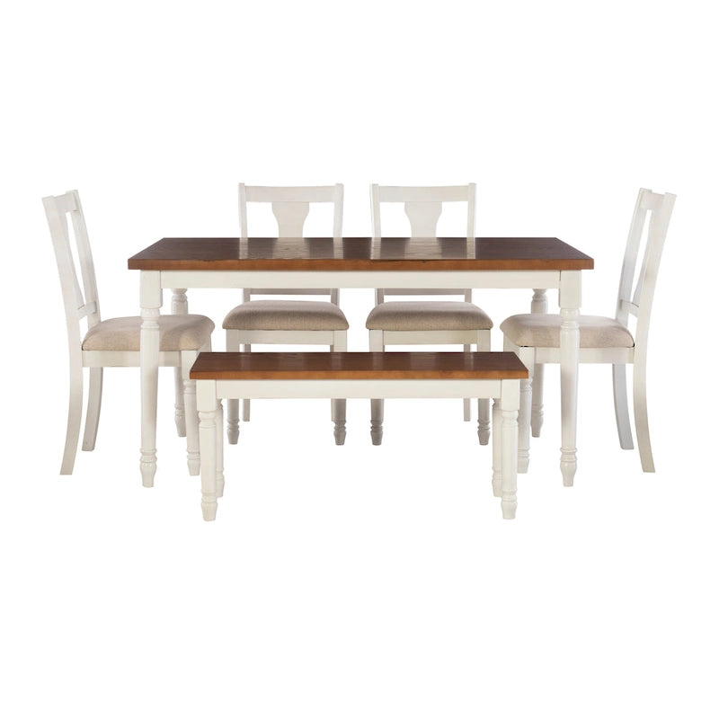 Willow Modern Farmhouse 6-piece Dining Set
