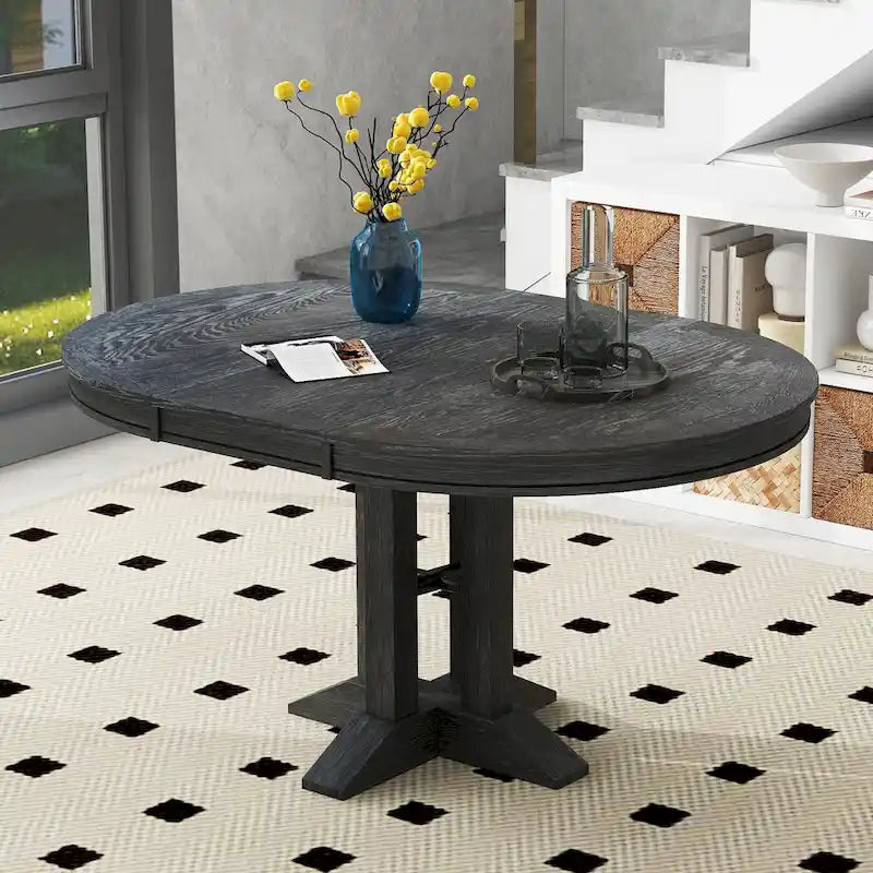 Dining Table Extendable Round Table