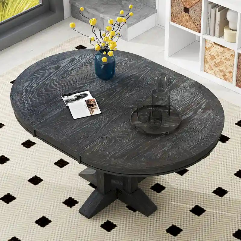 Dining Table Extendable Round Table