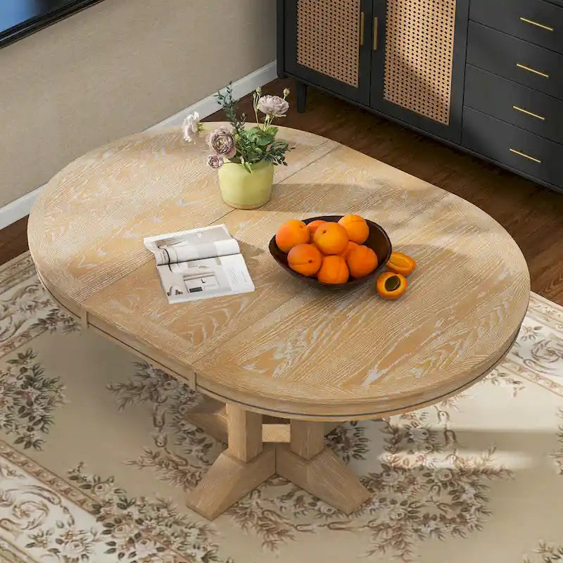 Dining Table Extendable Round Table