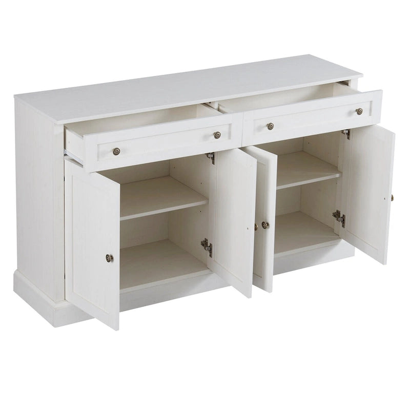 Kitchen Sideboard Buffet Cabinet with 2 Drawers and 4 Doors