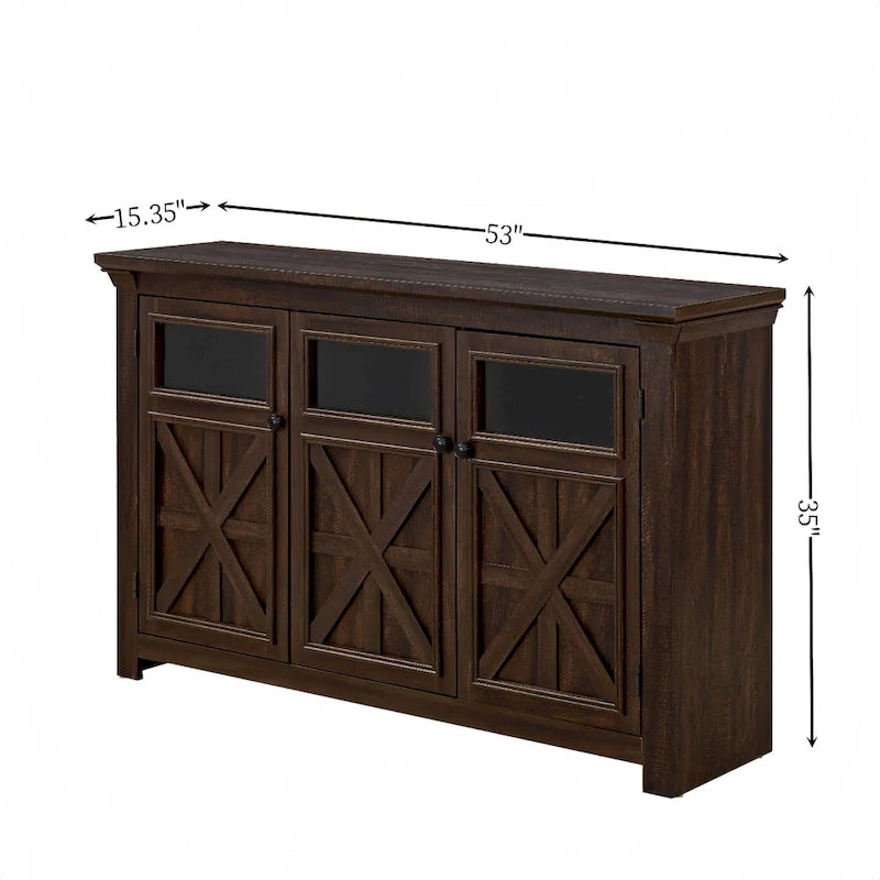 53  Bar Wine Bar Storage Cabinet Adjustable Shelves Buffet/Sideboard