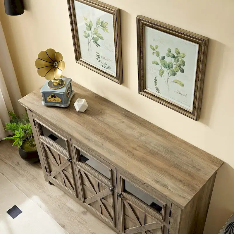 53  Bar Wine Bar Storage Cabinet Adjustable Shelves Buffet/Sideboard