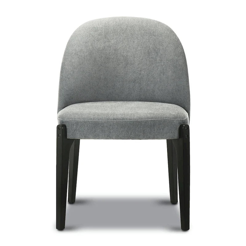 Poly & Bark Pietta Dining Chair (Set of 2) - Durable Fabric with Solid Wood Legs