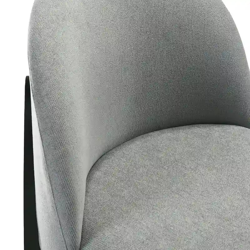 Poly & Bark Pietta Dining Chair (Set of 2) - Durable Fabric with Solid Wood Legs