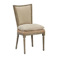 Milton Reclaimed Pine Upholstered Dining Chair, Driftwood