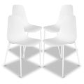 Poly & Bark Isla Modern Dining Chairs (Set of 4) - Indoor or Outdoor Use