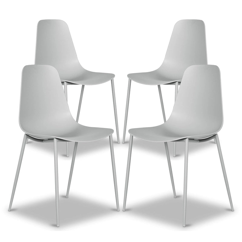 Poly & Bark Isla Modern Dining Chairs (Set of 4) - Indoor or Outdoor Use