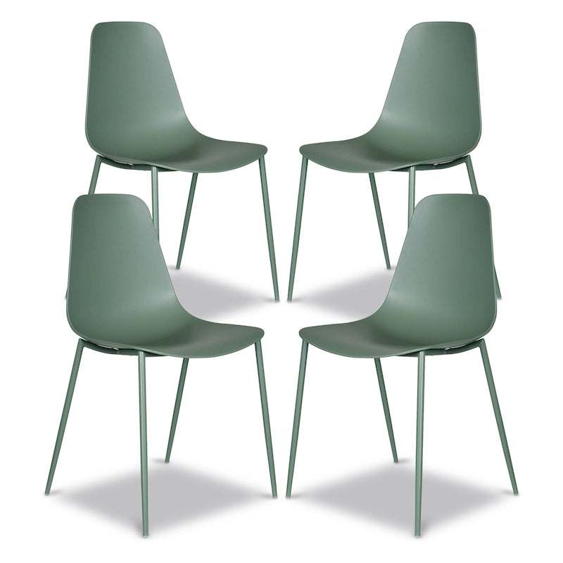 Poly & Bark Isla Modern Dining Chairs (Set of 4) - Indoor or Outdoor Use