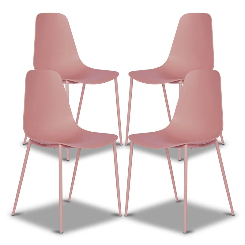 Poly & Bark Isla Modern Dining Chairs (Set of 4) - Indoor or Outdoor Use