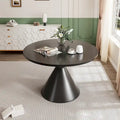 Clihome Round High Gloss Large Countertop Dining Table