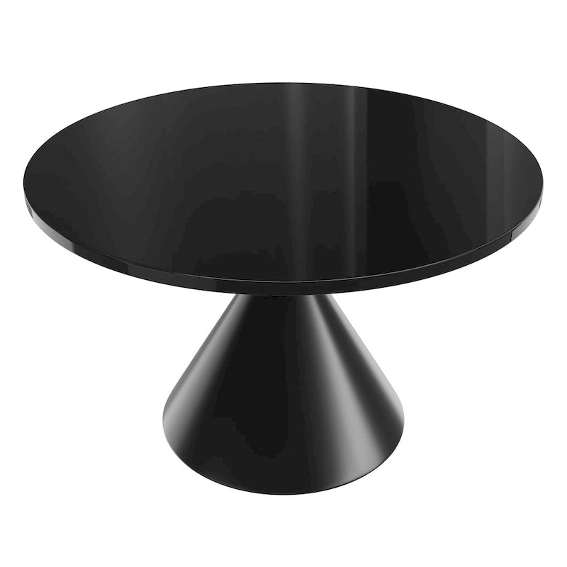 Clihome Round High Gloss Large Countertop Dining Table