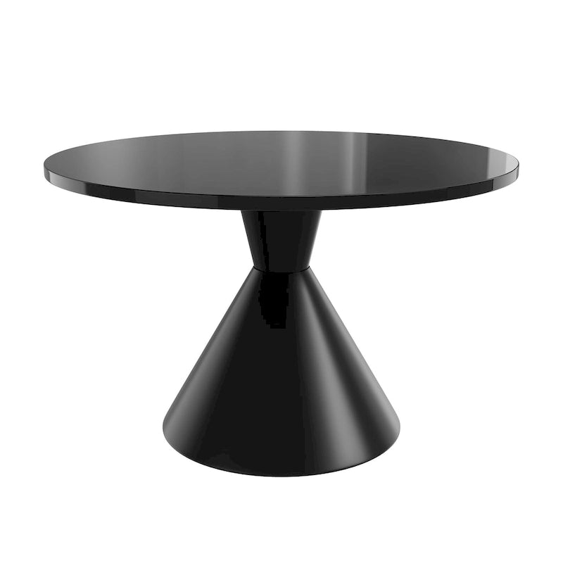 Clihome Round High Gloss Large Countertop Dining Table