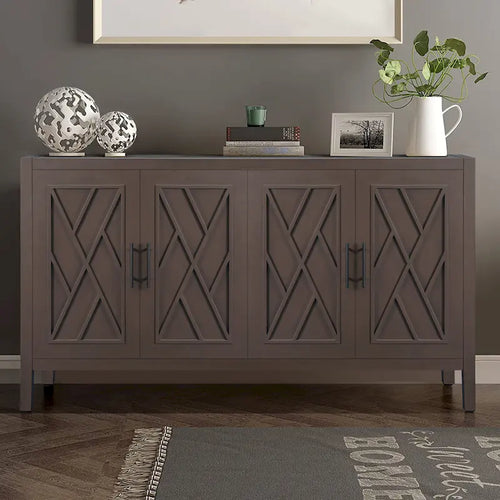 4 Door Wooden Twill Sideboard