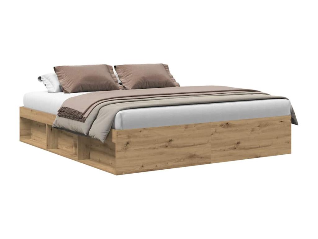 Brown Oak Wood Mattress, 200 x 200 cm