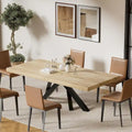 63 -79  Extendable Dining Room Table for 6 8, Modern Kitchen Table