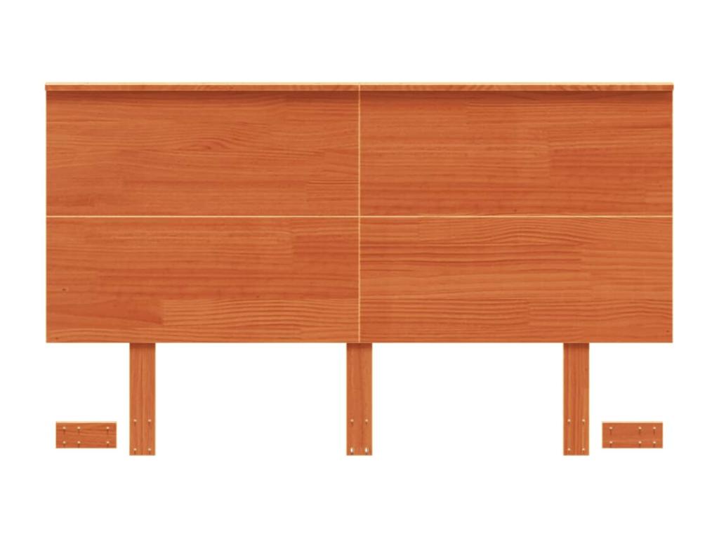 Brown Solid Wood Bed