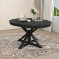 Retro Functional Extendable Dining Table with a 12  Leaf