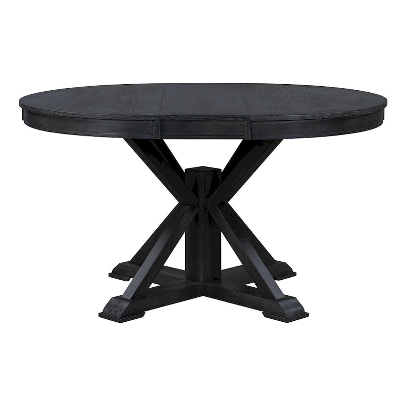 Retro Functional Extendable Dining Table with a 12  Leaf