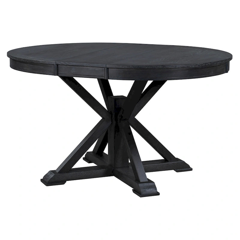Retro Functional Extendable Dining Table with a 12  Leaf