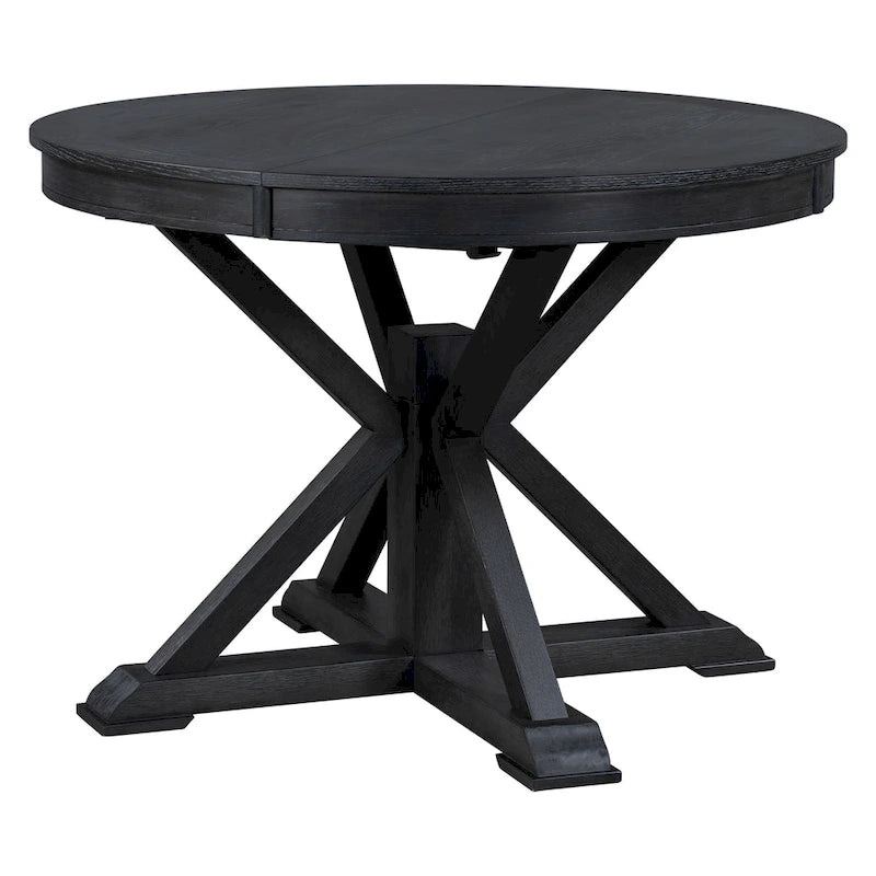 Retro Functional Extendable Dining Table with a 12  Leaf