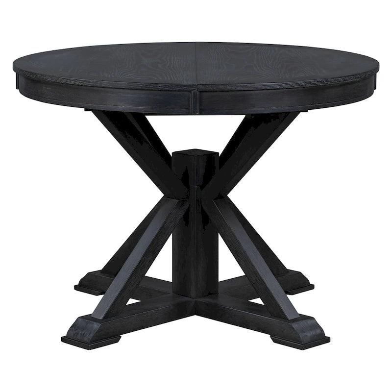 Retro Functional Extendable Dining Table with a 12  Leaf