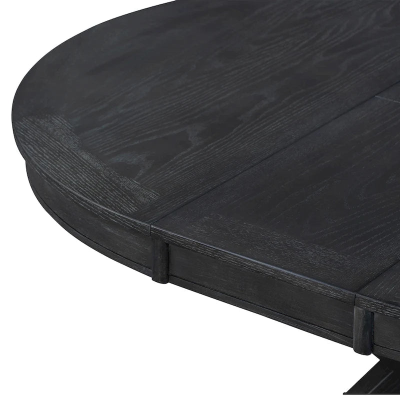 Retro Functional Extendable Dining Table with a 12  Leaf