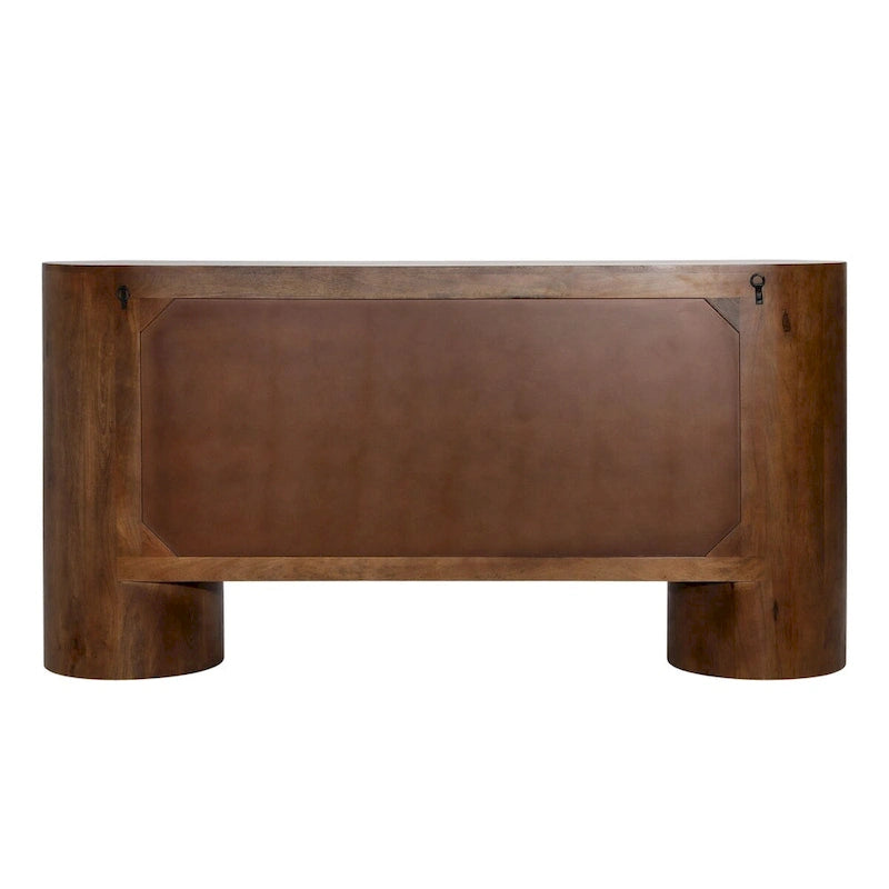 Saddle 67  Wide Sideboard, Medium Brown