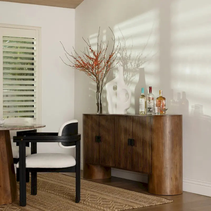 Saddle 67  Wide Sideboard, Medium Brown