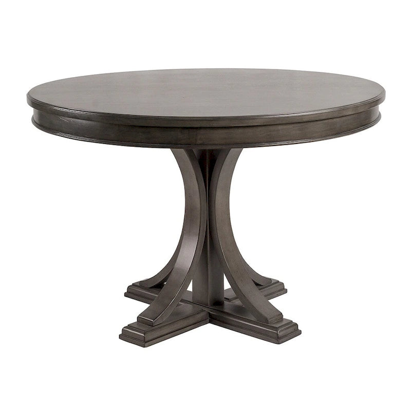 44  Round Dining Table, Solid Wood Finish Classic Designno chairs