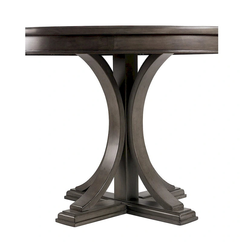 44  Round Dining Table, Solid Wood Finish Classic Designno chairs