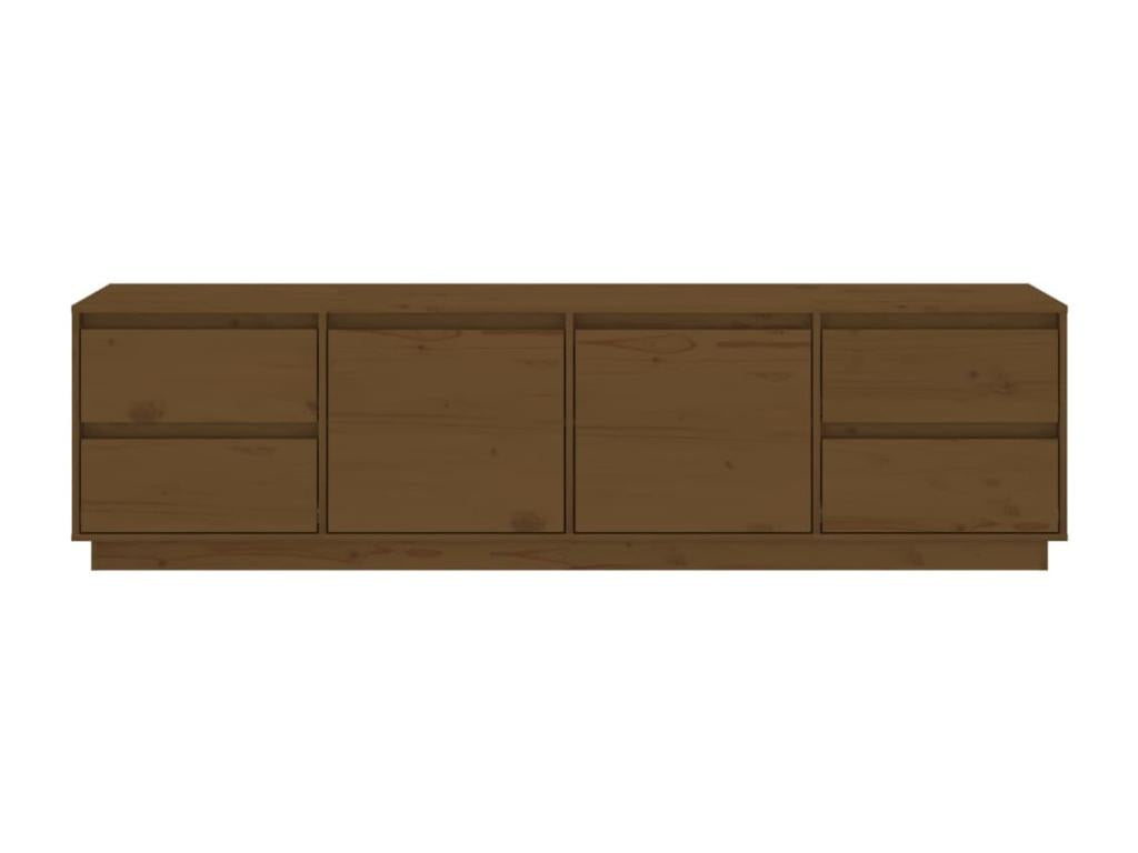 Brown Pine Wood TV Stand, 176 x 37 x 47.5 cm