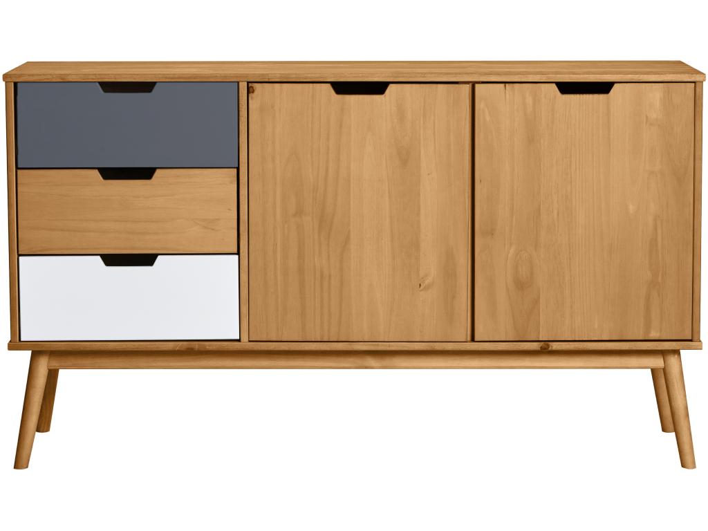 Natural Pine Wood Sideboard
