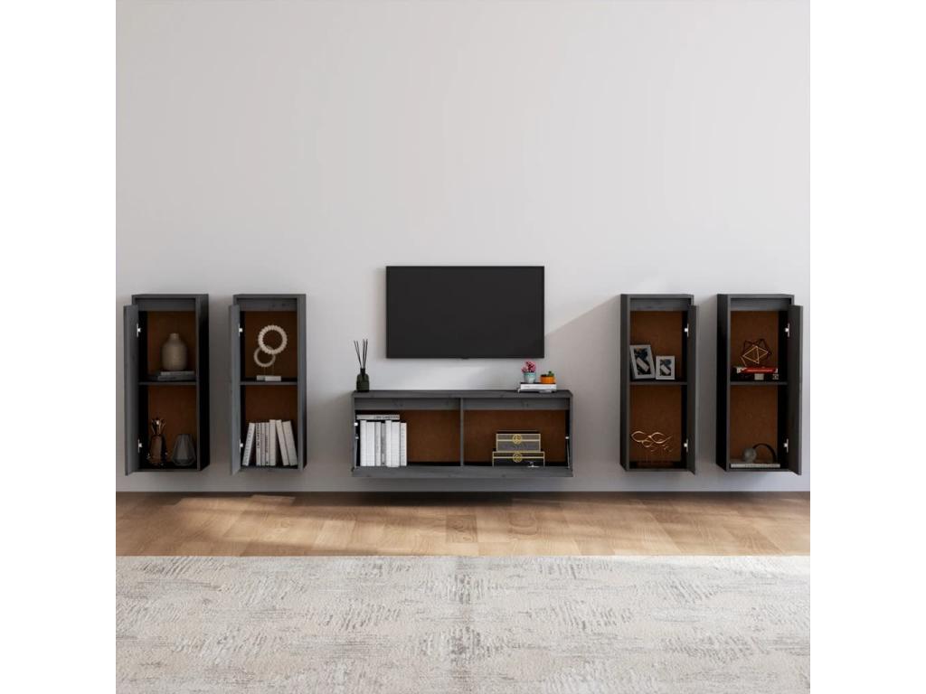 Gray Solid Wood Home Furniture