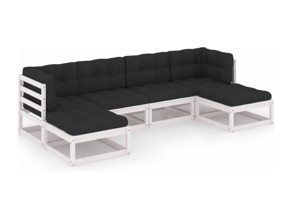 White Pine Wood Outdoor Furniture Set