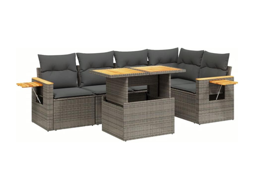 Gray Woven Resin Wicker Outdoor Furniture Set - dlz1766575985895