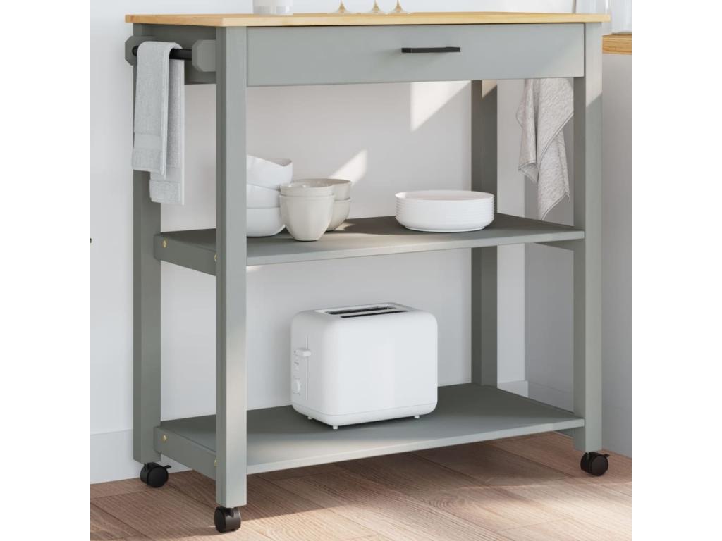 Gray Solid Wood Home Furniture, 84 x 40 x 90 cm