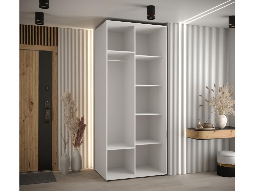 White Wardrobe, 110 x 60 x 235.2 cm