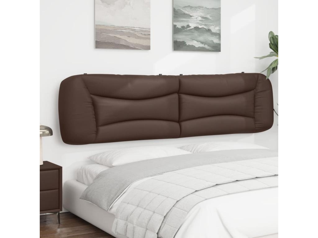 Brown Faux Leather Bed